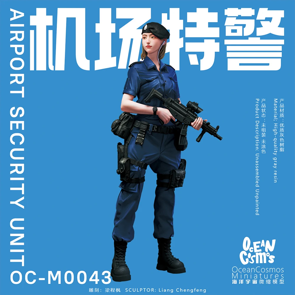 OceanCosmos miniatures, Original, Airport Security unit, Hong Kong police culture, military, Resin unpainted Model kit figure GK
OceanCosmos miniatures, Original, Airport Security unit, Hong Kong police culture, military, Resin unpainted Model kit figure GK
