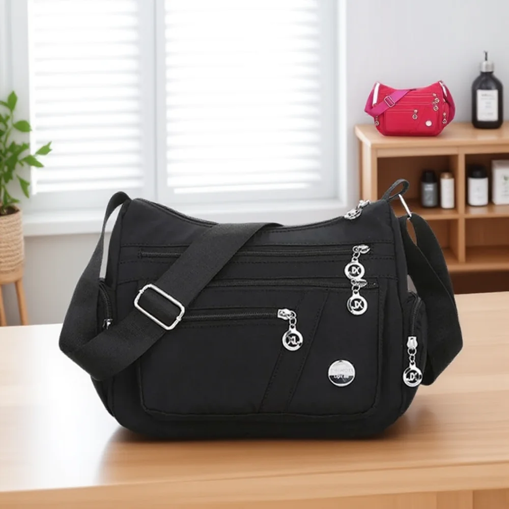 Large Capacity Waterproof Nylon Crossbody Bag Multi-Pocket Female Shoulder Bag Travel Shopping Handbag Leisure Purse
Large Capacity Waterproof Nylon Crossbody Bag Multi-Pocket Female Shoulder Bag Travel Shopping Handbag Leisure Purse