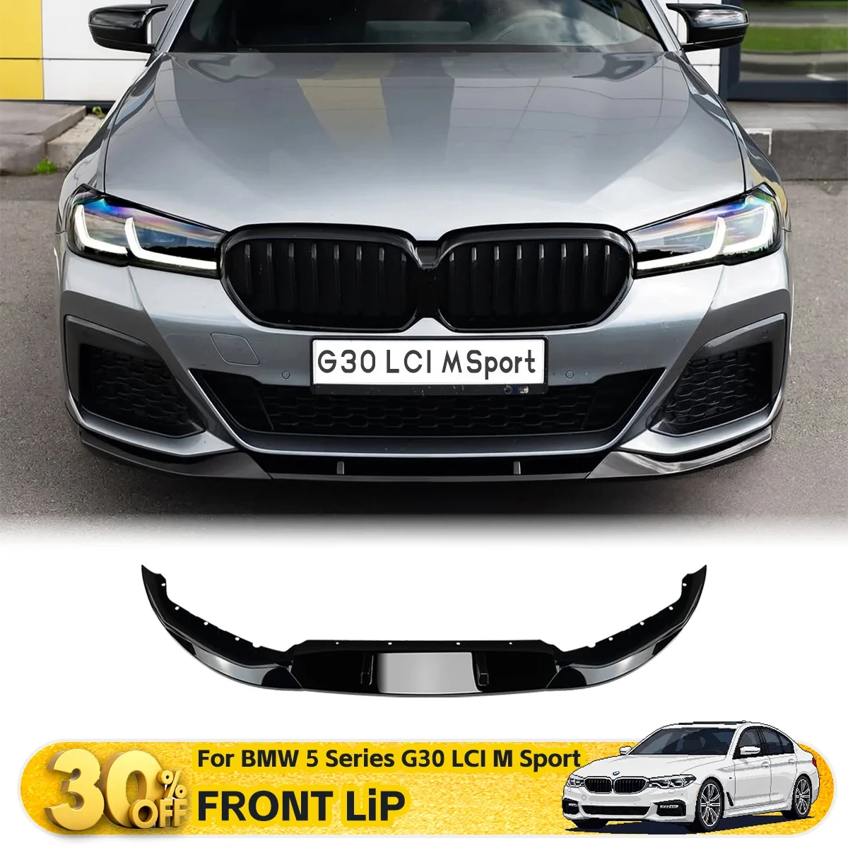 Накладка-сплиттер на передний бампер для BMW 5 серии G30 G31 G38 LCI M Sport 525i 530i 2021-2023, аксессуары для спойлера-«чина» автомобиля
Накладка-сплиттер на передний бампер для BMW 5 серии G30 G31 G38 LCI M Sport 525i 530i 2021-2023, аксессуары для спойлера-«чина» автомобиля