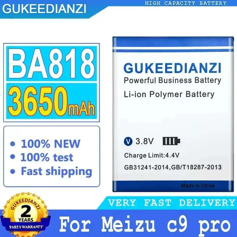 Для Meizu c9 Pro BA818 3650 мАч аккумулятор для мобильного телефона высокой совместимости
Для Meizu c9 Pro BA818 3650 мАч аккумулятор для мобильного телефона высокой совместимости