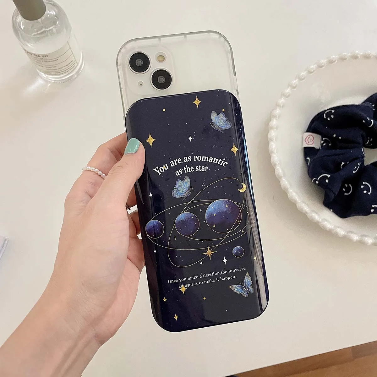New Cute Butterfly Galaxy Dual Layer Silicone Hard Back Cover For iPhone 14 13 12 11 Pro Max With Mirror Slide Camera Phone Case
New Cute Butterfly Galaxy Dual Layer Silicone Hard Back Cover For iPhone 14 13 12 11 Pro Max With Mirror Slide Camera Phone Case