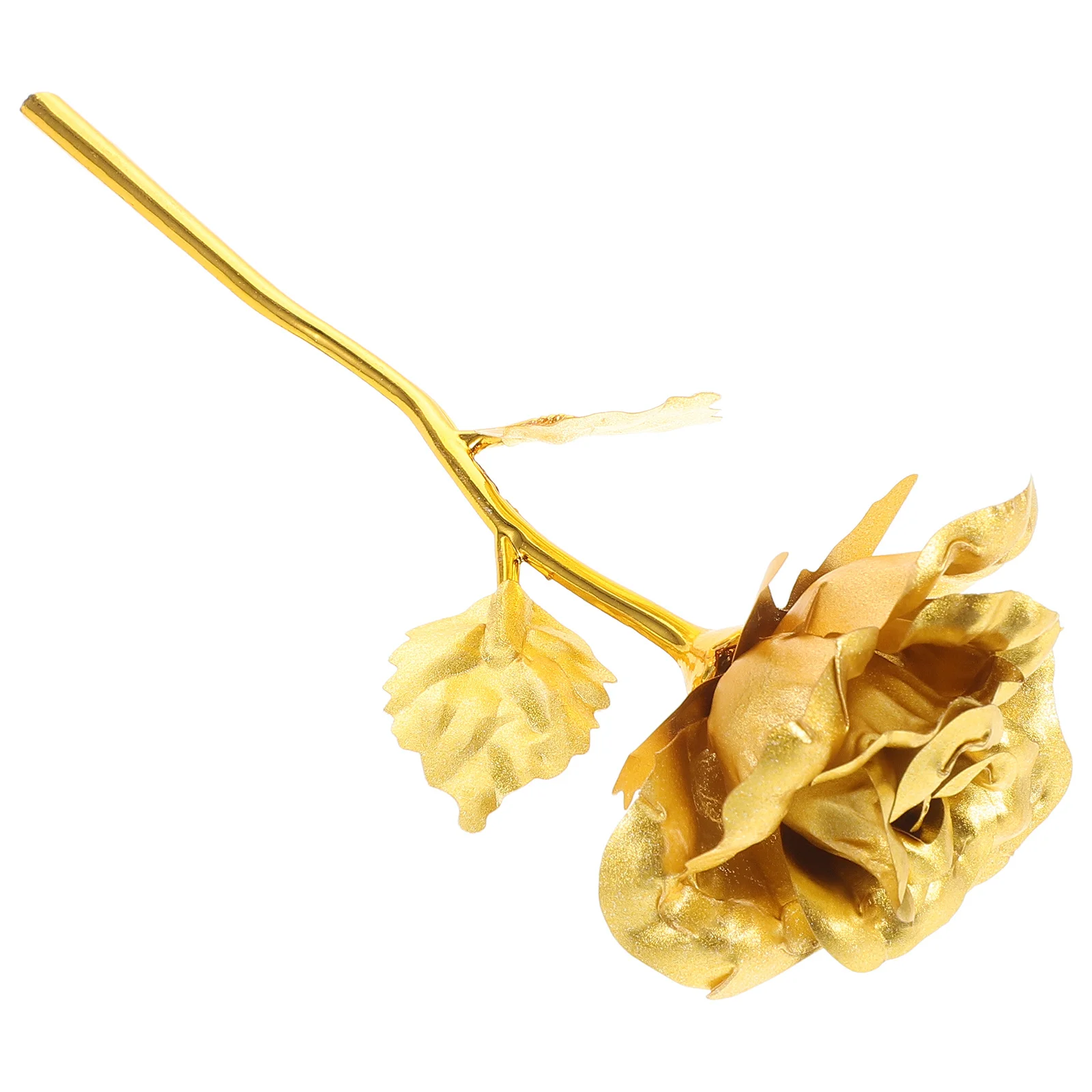 Gold Rose 24K Foil Plated Artificial Wedding Decoration Long Lasting Rose Valentine's Day Lover Gift Party Flower
Gold Rose 24K Foil Plated Artificial Wedding Decoration Long Lasting Rose Valentine's Day Lover Gift Party Flower