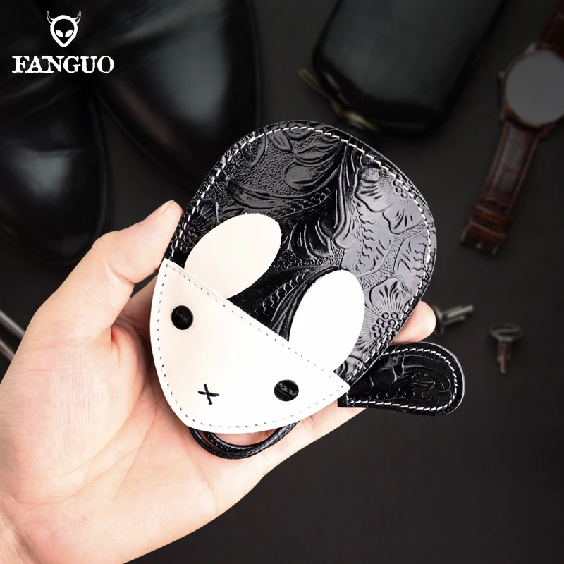 Cute Rabbit Key Chain Bag Handmade Genuine Leather Car Key Organizer Pouch Pull-Type Housekeeper Keys Cover
Cute Rabbit Key Chain Bag Handmade Genuine Leather Car Key Organizer Pouch Pull-Type Housekeeper Keys Cover