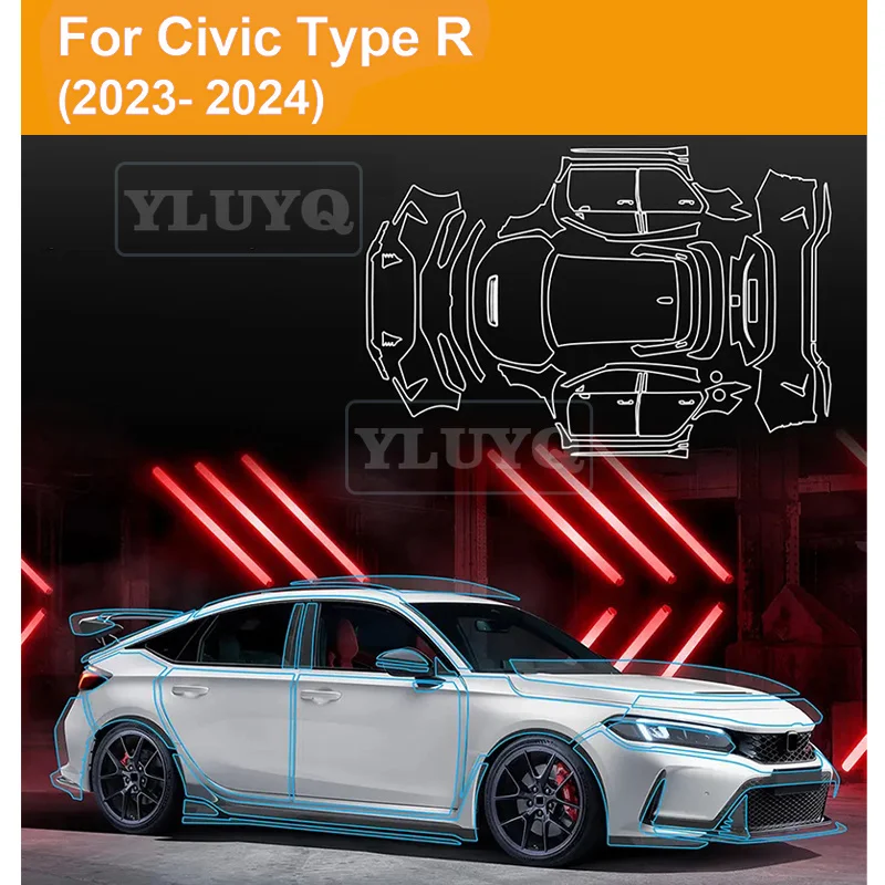 For Honda Civic Type R 2023 2024 TPU Paint Protection Film Car Body Sticker Anti-scratch Protective Transparent PPF Accessories
For Honda Civic Type R 2023 2024 TPU Paint Protection Film Car Body Sticker Anti-scratch Protective Transparent PPF Accessories