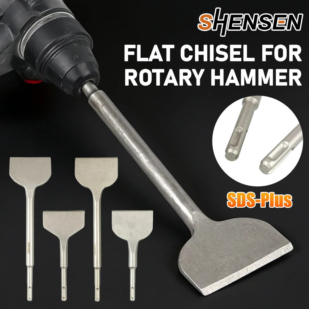 SDS Plus Round Shank Rotary Hammer Flat Chisel & Flat Gouge, Wall Drill Bit, Suitable for Tile, Cement, Concrete and Brick
SDS Plus Round Shank Rotary Hammer Flat Chisel & Flat Gouge, Wall Drill Bit, Suitable for Tile, Cement, Concrete and Brick