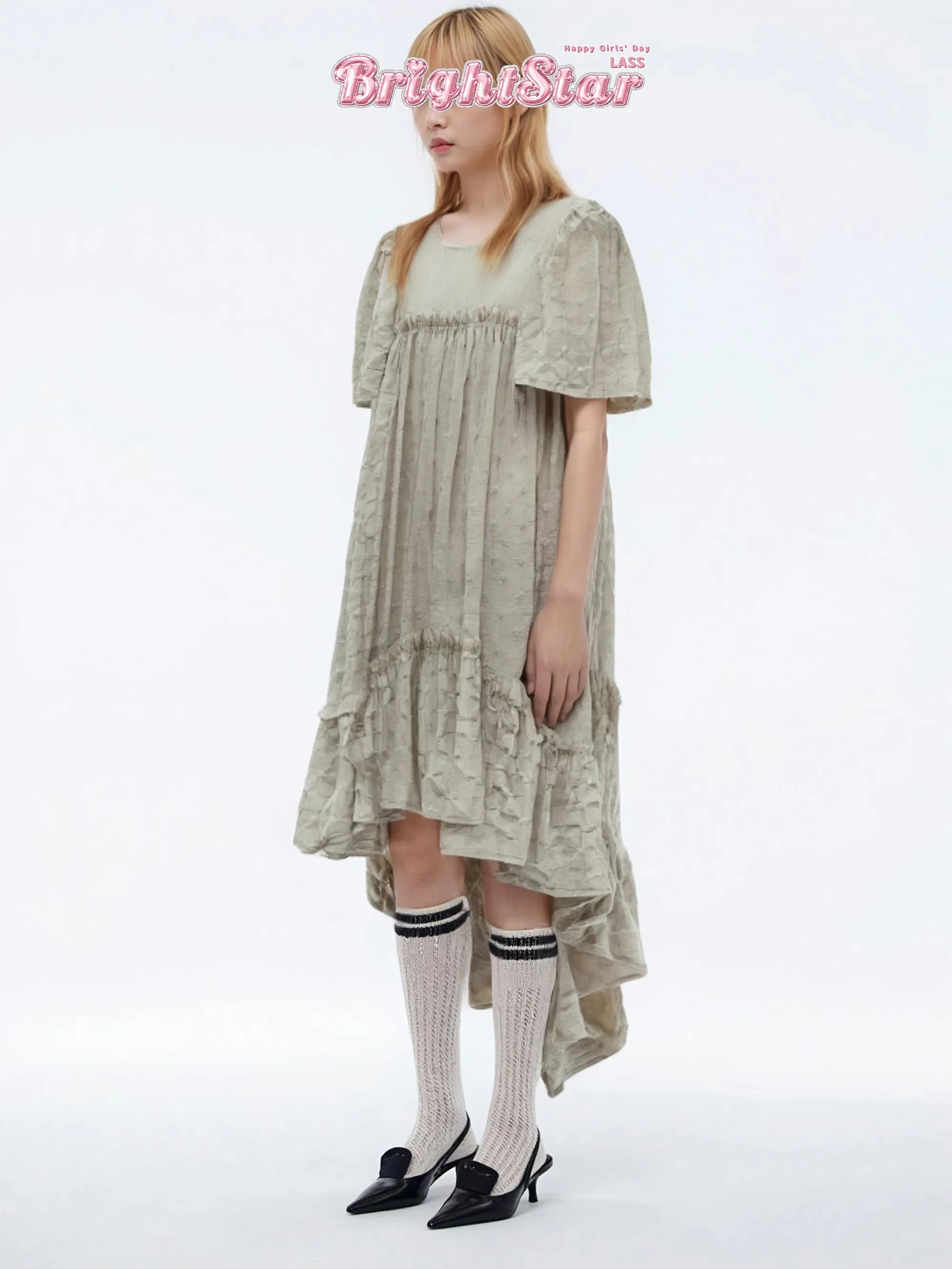 LASS LIZ Original op Spring Summer High-End Feeling Long Asymmetrical Hem Svel Loose Fit Midi Dr
LASS LIZ Original op Spring Summer High-End Feeling Long Asymmetrical Hem Svel Loose Fit Midi Dr