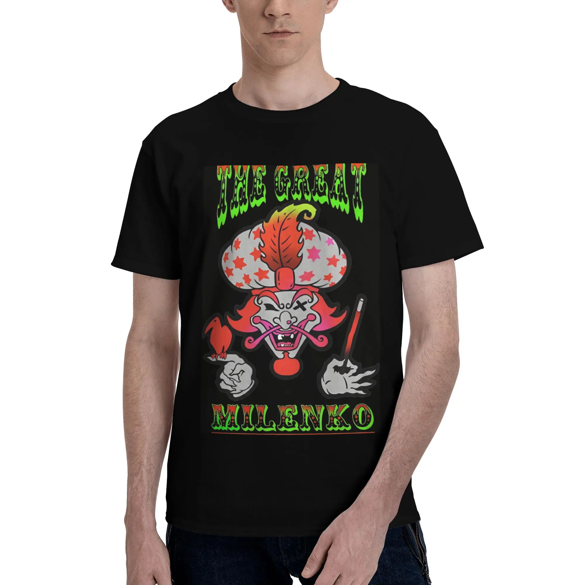 Insane Clown Posse Juggalo HipHop Men T Shirts Novelty Tees Short Sleeve O Neck T-Shirts Pure Cotton Graphic Printed Tops
Insane Clown Posse Juggalo HipHop Men T Shirts Novelty Tees Short Sleeve O Neck T-Shirts Pure Cotton Graphic Printed Tops
