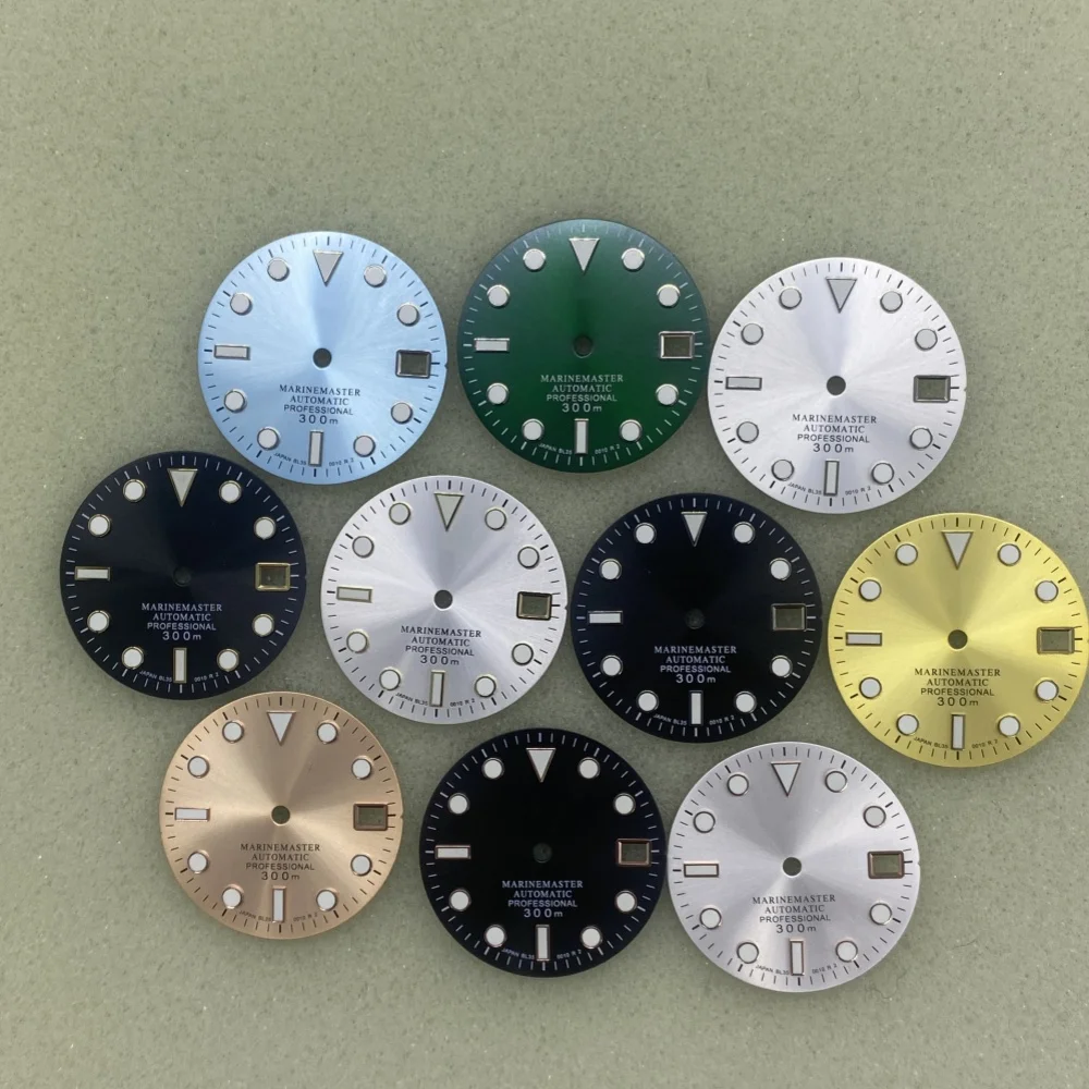 28.5mm S dial Sun Print literal watch modification accessory Green luminous for NH35/NH36 movement
28.5mm S dial Sun Print literal watch modification accessory Green luminous for NH35/NH36 movement