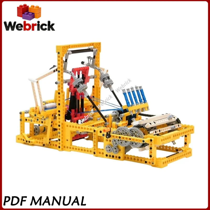 Mini Mechanical Loom with Engine Parts MOC Bricks Classic Old Textile Machine Model Detailed Structure Hand Assemble
Mini Mechanical Loom with Engine Parts MOC Bricks Classic Old Textile Machine Model Detailed Structure Hand Assemble