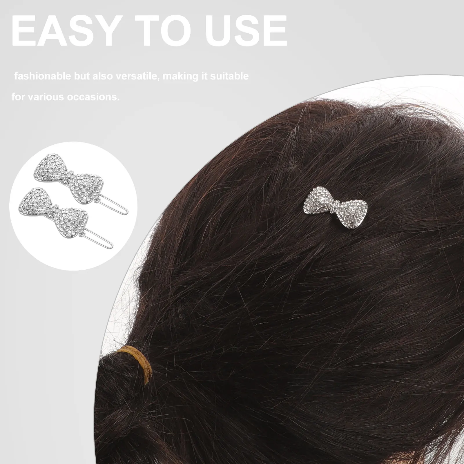 2pcs Bow Clips Sparkle Decorative Hairpins Alloy Bowknot Hair Barrettes Dazzling Secure Side Hair Accessories For
2pcs Bow Clips Sparkle Decorative Hairpins Alloy Bowknot Hair Barrettes Dazzling Secure Side Hair Accessories For