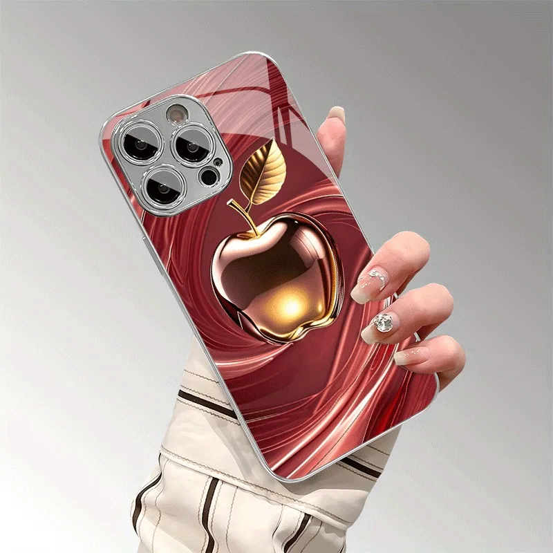 Stylish Swirl For Apple Pattern Glass Electroplated Phone Case For iPhone 17 16 Pro Max 15 14 Plus 13 12 11 Pro 16E 17 Air Cover
Stylish Swirl For Apple Pattern Glass Electroplated Phone Case For iPhone 17 16 Pro Max 15 14 Plus 13 12 11 Pro 16E 17 Air Cover