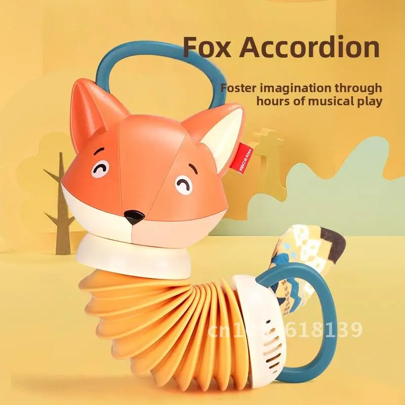 Fox accordion caterpillar baby early education simulation instrument music soothing toy hand eye coordination ability
Fox accordion caterpillar baby early education simulation instrument music soothing toy hand eye coordination ability