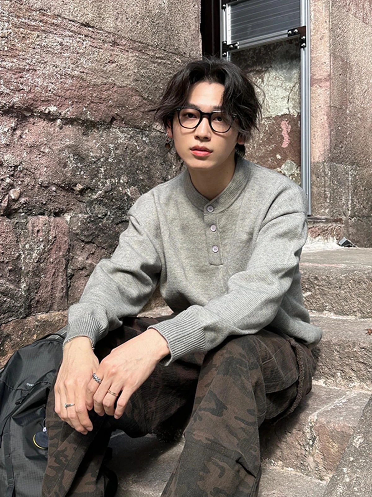 Retro Japanese Sle Light ey Men's Henry Knitwear Winter Leisure Base Layer Long Sve Crew Ne Polyester Fiber
Retro Japanese Sle Light ey Men's Henry Knitwear Winter Leisure Base Layer Long Sve Crew Ne Polyester Fiber