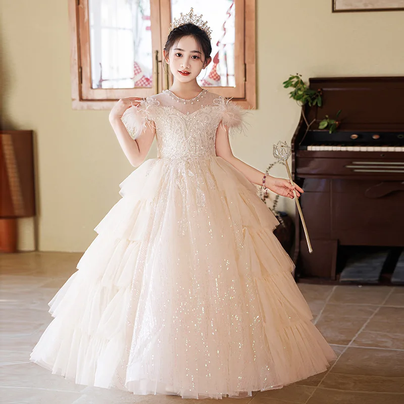 Girl's Beautiful High-End Elf Dress Fairy Flower Girl's Wedding Ten-Year-Old Girl's Birthday High-End Fashionable Princess Dress
Girl's Beautiful High-End Elf Dress Fairy Flower Girl's Wedding Ten-Year-Old Girl's Birthday High-End Fashionable Princess Dress