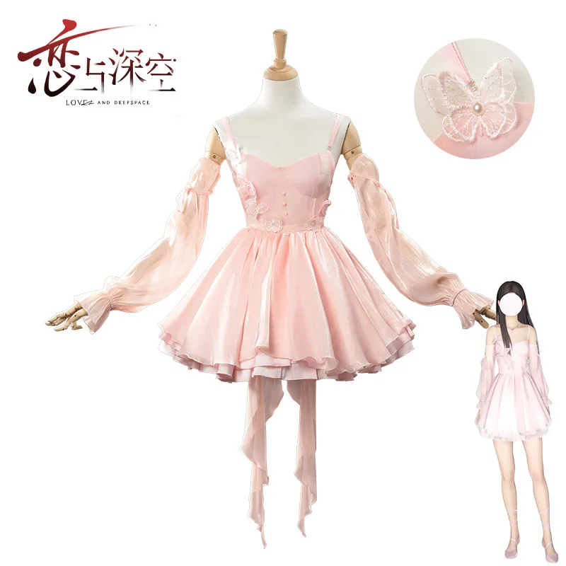 Hunter Girl Cosplay Game Love And Deepspace Adult Women Dress Uniform Costume Pink Sleeves Dress Accessories Set Suit Outfits
Hunter Girl Cosplay Game Love And Deepspace Adult Women Dress Uniform Costume Pink Sleeves Dress Accessories Set Suit Outfits