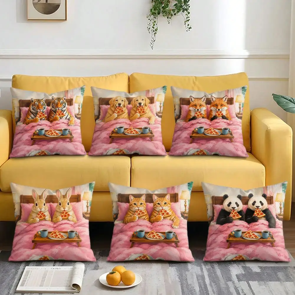 Creativity Tiger Pizza Cushion Cover Short Plush Soft Double-Sided Printing Pillow Case Cozy Sofa Bedroom Home Decor
Creativity Tiger Pizza Cushion Cover Short Plush Soft Double-Sided Printing Pillow Case Cozy Sofa Bedroom Home Decor
