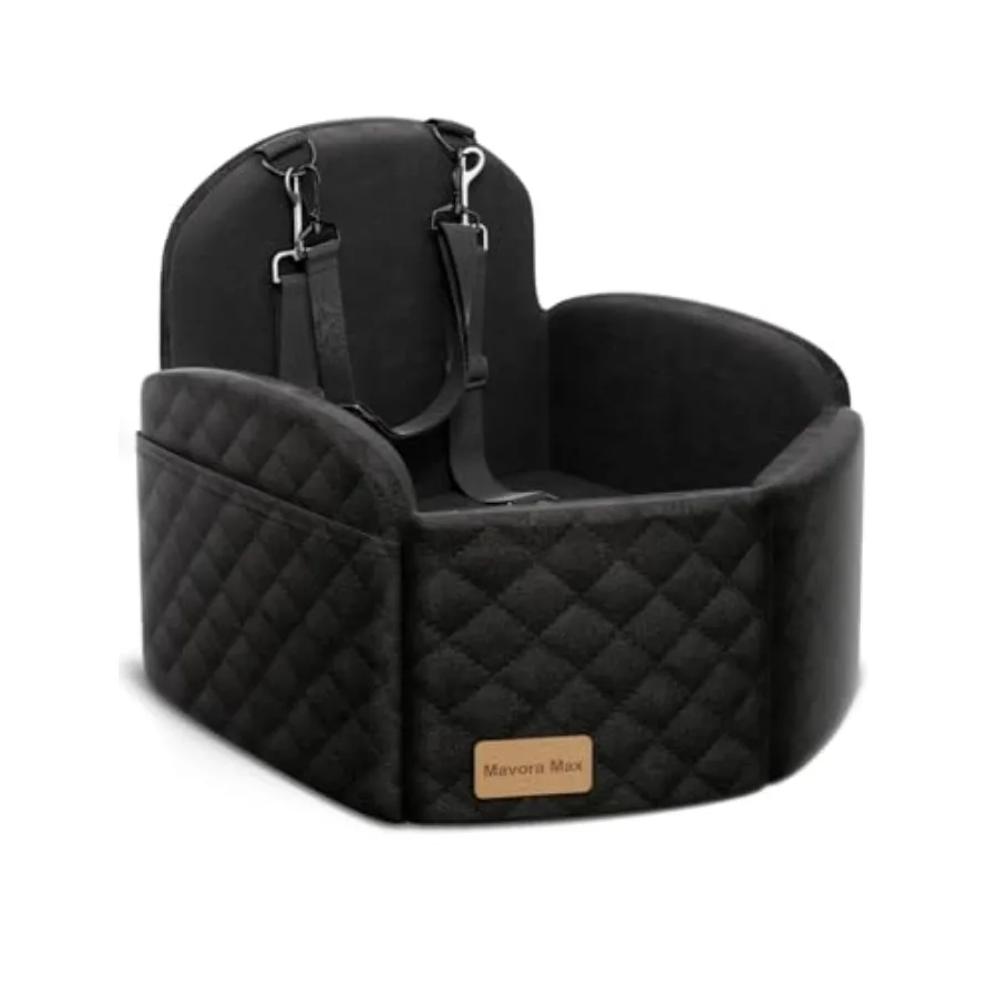 Elevated Dog Car Seat for Small/Medium Dogs with Memory Foam and Washable Cover Black Travel Safety Pet Seat with Storage Pocke
Elevated Dog Car Seat for Small/Medium Dogs with Memory Foam and Washable Cover Black Travel Safety Pet Seat with Storage Pocke