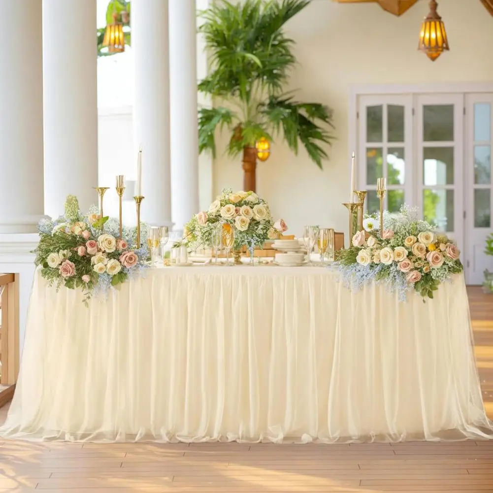 Tulle Table Skirt For Rectangular Tables 4/6/9ft Wrinkle Free Table Cloth With Tutus Skirt Tablecloth For Banquet Cake Table
Tulle Table Skirt For Rectangular Tables 4/6/9ft Wrinkle Free Table Cloth With Tutus Skirt Tablecloth For Banquet Cake Table