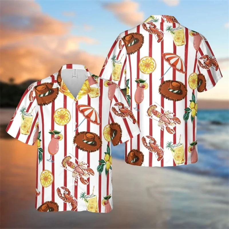 Summer Funny Hawaiian Shirts Men Clothes Shrimp 3d Print Men's Shirt Casual Fashion Harajuku Holiday Beach Shirt Tops Clothing
Summer Funny Hawaiian Shirts Men Clothes Shrimp 3d Print Men's Shirt Casual Fashion Harajuku Holiday Beach Shirt Tops Clothing