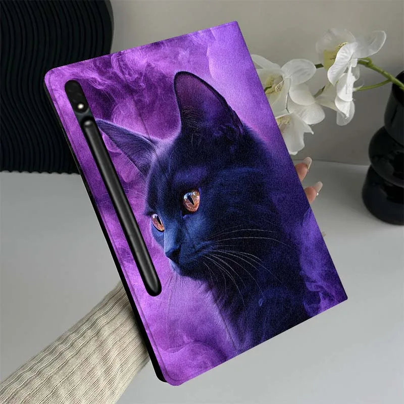 Black Cat Purple Smoke For Samsung Galaxy Tab S10 S9 S8 S7 Lite FE Plus Scratch resistant Pen Tray Tablet Case Gift
Black Cat Purple Smoke For Samsung Galaxy Tab S10 S9 S8 S7 Lite FE Plus Scratch resistant Pen Tray Tablet Case Gift