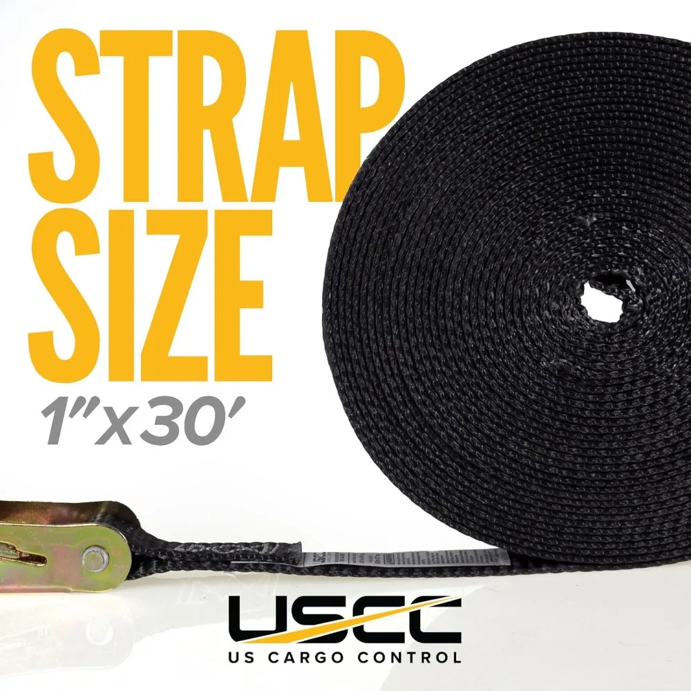 Endless Ratchet Straps 1 Inch x 30 Foot (24-Pack), Hookless Ratchet Straps, 1,500 LBS Break Strength
Endless Ratchet Straps 1 Inch x 30 Foot (24-Pack), Hookless Ratchet Straps, 1,500 LBS Break Strength