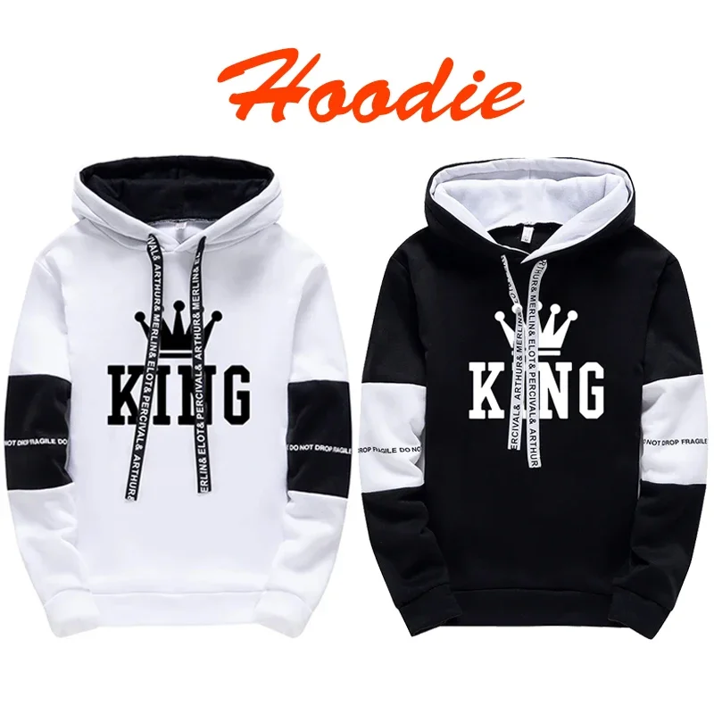 Мужской спортивный костюм с принтом King, модная простота, толстовка с капюшоном, спортивные штаны, универсальные топы, повседневная повседневная спортивная одежда для бега
Мужской спортивный костюм с принтом King, модная простота, толстовка с капюшоном, спортивные штаны, универсальные топы, повседневная повседневная спортивная одежда для бега