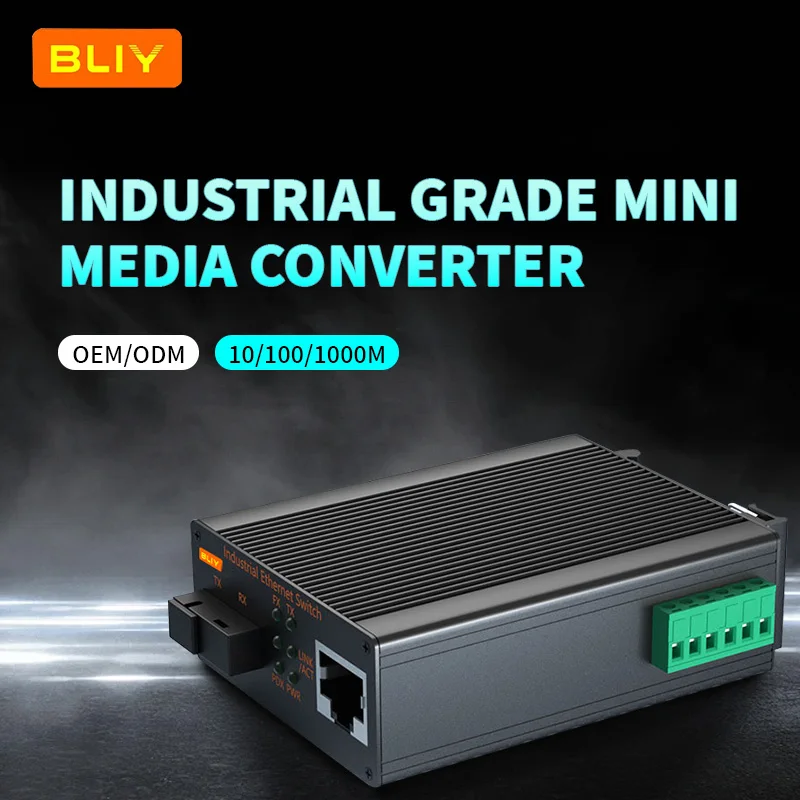 Industrial grade mini optical fiber transceiver 100M Gigabit 1 optical 1 electrical SFP, SC switch rail type DC12V/24V
Industrial grade mini optical fiber transceiver 100M Gigabit 1 optical 1 electrical SFP, SC switch rail type DC12V/24V