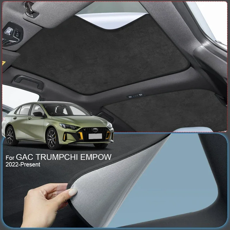 Для GAC TRUMPCHI EMPOW 2022-2026: Солнцезащитный козырек из замшевой ткани с защитой от УФ-излучения и электростатической адсорбцией для люка автомобиля, теплоизоляция, защита от перегрева
Для GAC TRUMPCHI EMPOW 2022-2026: Солнцезащитный козырек из замшевой ткани с защитой от УФ-излучения и электростатической адсорбцией для люка автомобиля, теплоизоляция, защита от перегрева
