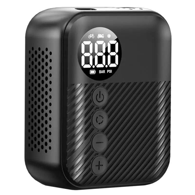 ABHS-Portable Mini Electric Bike Pump, Wireless Tire Inflator With 150Psi Max Pressure, 480Mah Battery & Digital Display
ABHS-Portable Mini Electric Bike Pump, Wireless Tire Inflator With 150Psi Max Pressure, 480Mah Battery & Digital Display