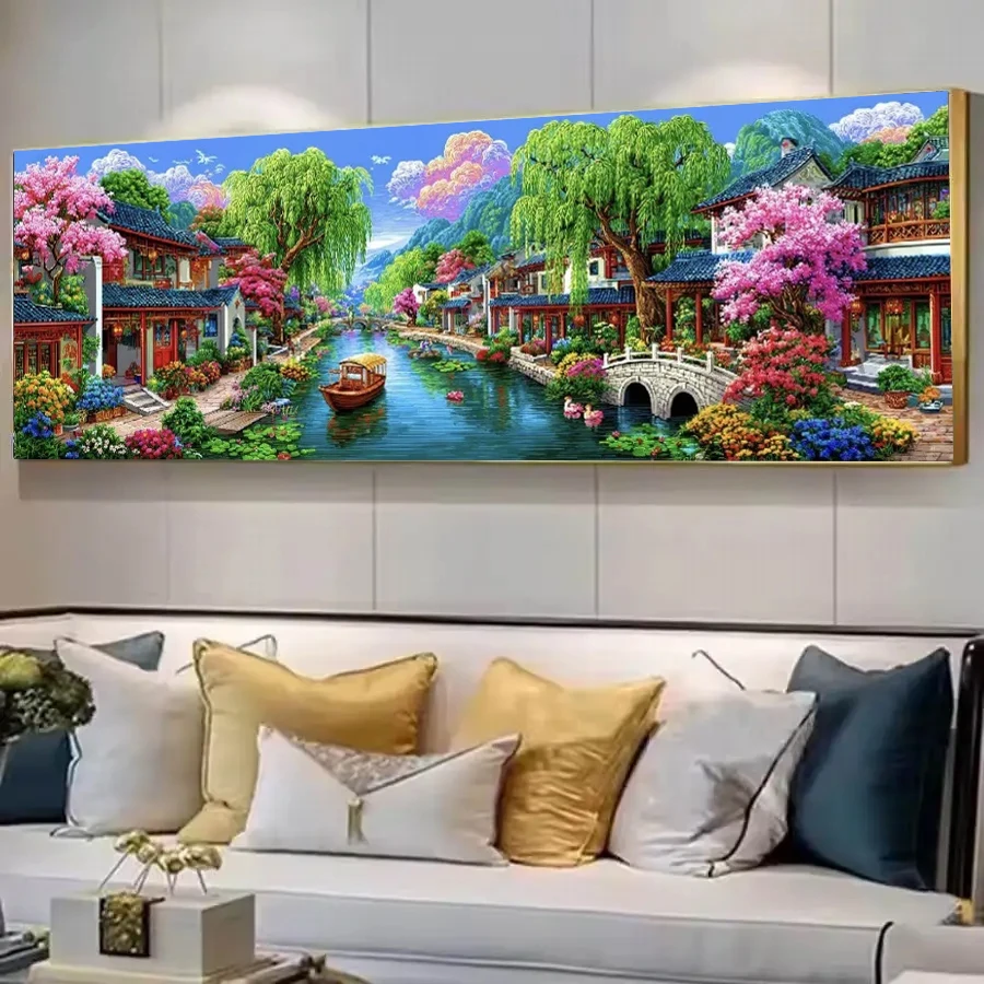 Jiangnan Water Town Pastoral Scenery DIY Diamond Painting Cross Stitch Kit Diamond Embroidery Art Picture For Home Decor Gift
Jiangnan Water Town Pastoral Scenery DIY Diamond Painting Cross Stitch Kit Diamond Embroidery Art Picture For Home Decor Gift