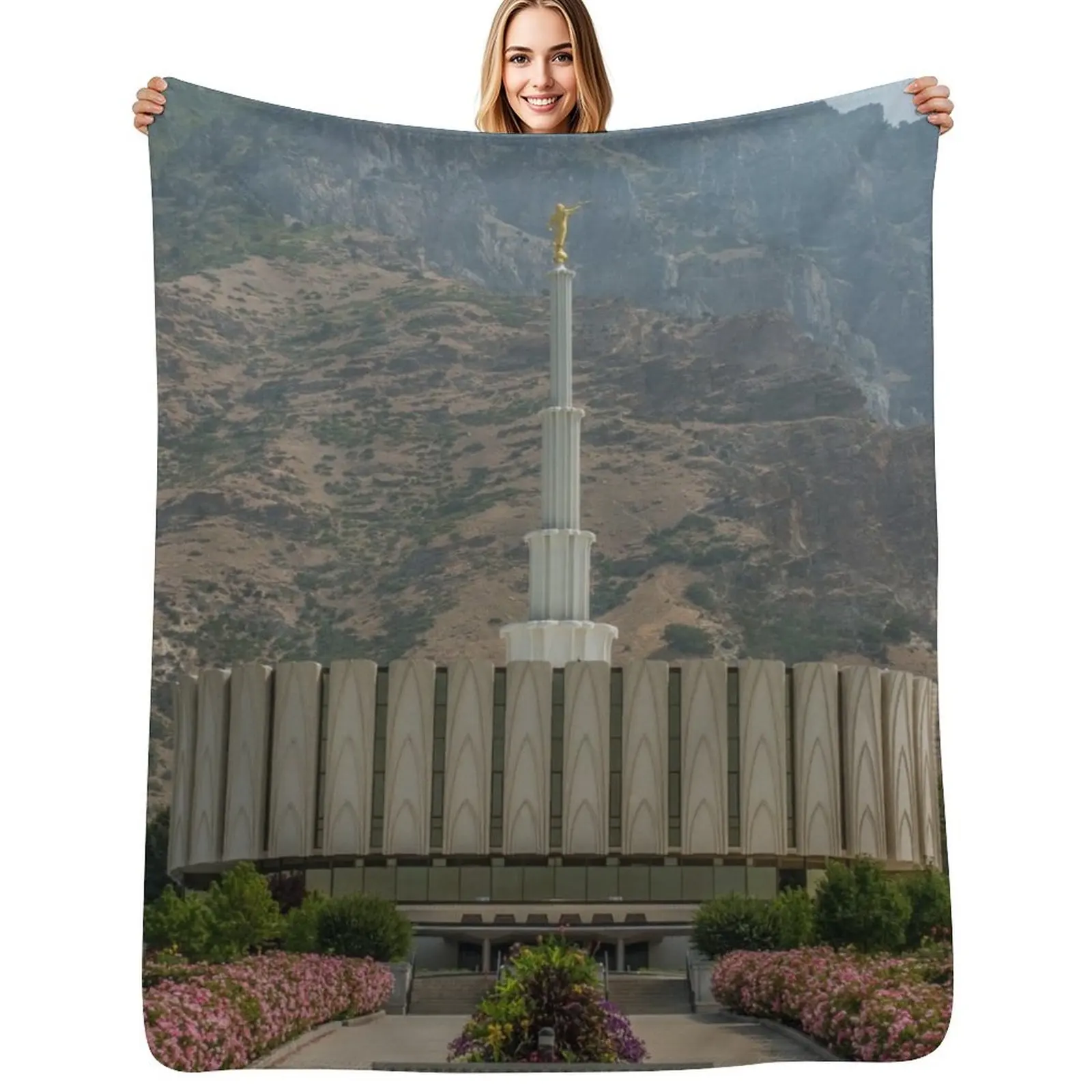 Provo Utah Temple Throw Blanket Lightweight Warm Blanket for Indoor Outdoor Use
Provo Utah Temple Throw Blanket Lightweight Warm Blanket for Indoor Outdoor Use