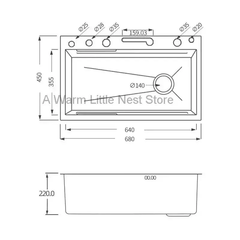 Stainless Raindance Waterfall Nano Kitchen Sinks Steel 304 Home Kitchen Wash Basin Digital Display Embossed Large Single Slot B
Stainless Raindance Waterfall Nano Kitchen Sinks Steel 304 Home Kitchen Wash Basin Digital Display Embossed Large Single Slot B