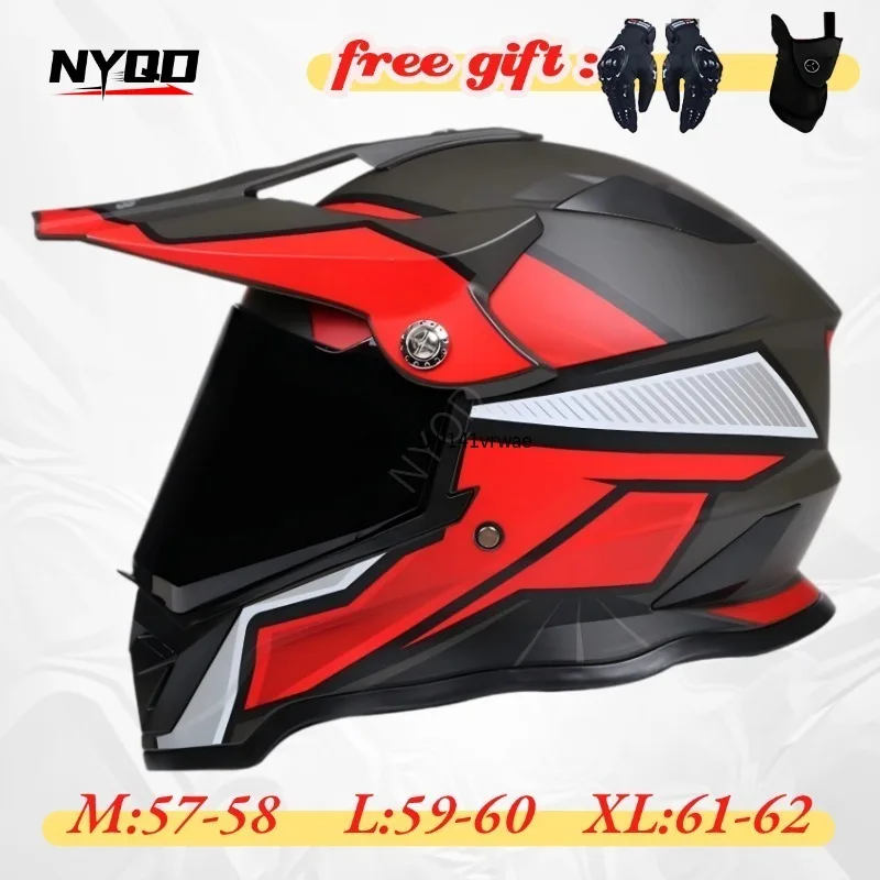 Motorcycle Helmet Dual Visor Modular Flip Up Helmet DOT Approved 4 Seasons Full Face Half Helmet for Men Women Motorbike Riding
Motorcycle Helmet Dual Visor Modular Flip Up Helmet DOT Approved 4 Seasons Full Face Half Helmet for Men Women Motorbike Riding
