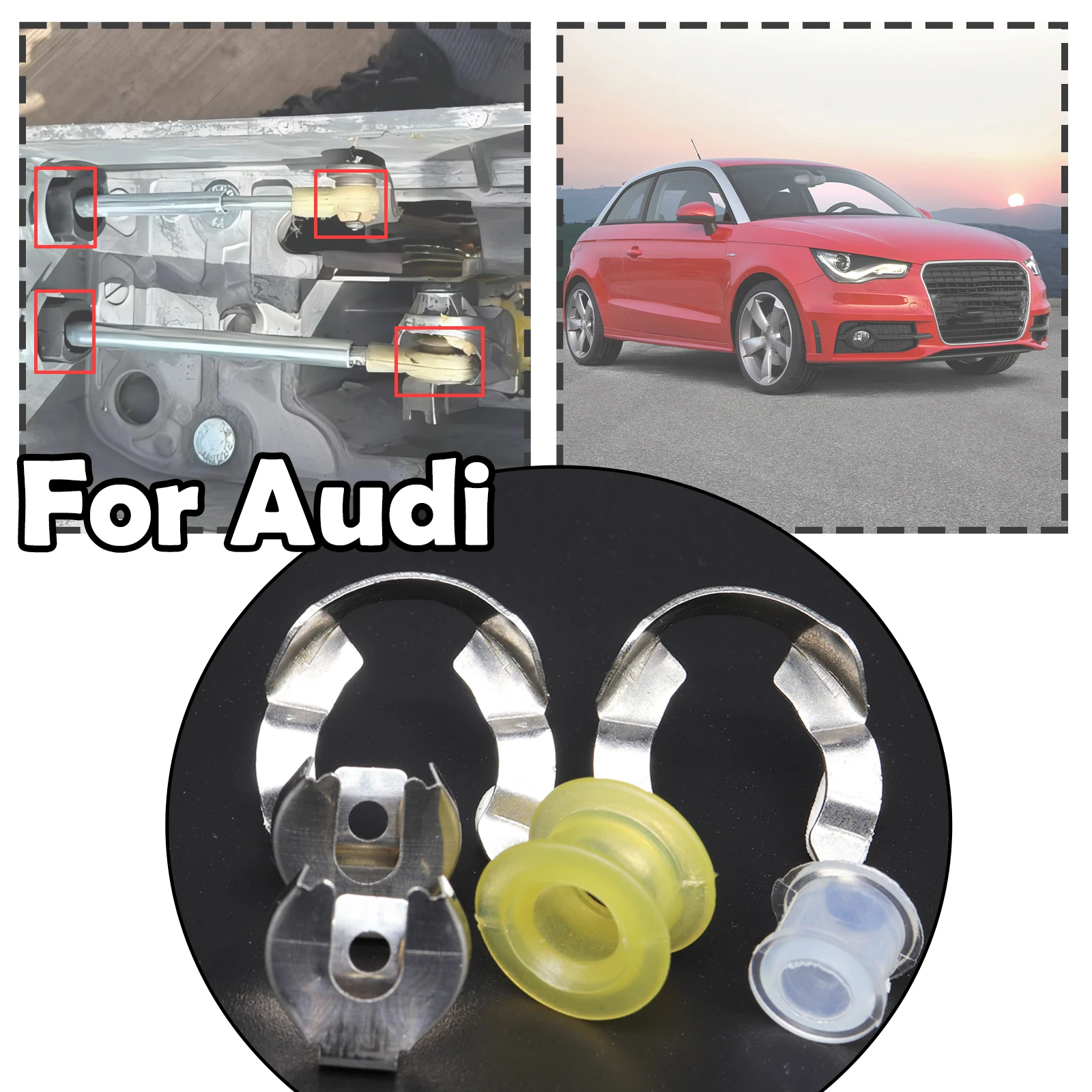 Втулка троса переключения передач с ручным управлением для Audi A3 A2 A1 TT, стопорная шайба, комплект концевых стержней рычага переключения передач, замена деталей коробки передач
Втулка троса переключения передач с ручным управлением для Audi A3 A2 A1 TT, стопорная шайба, комплект концевых стержней рычага переключения передач, замена деталей коробки передач