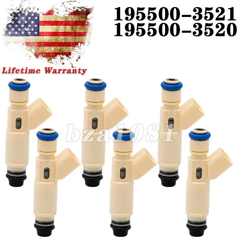 Set of 6 Fuel Injector For 2001-2002-2003-2004 Mazda Tribute 3.0L V6 195500-3521
Set of 6 Fuel Injector For 2001-2002-2003-2004 Mazda Tribute 3.0L V6 195500-3521