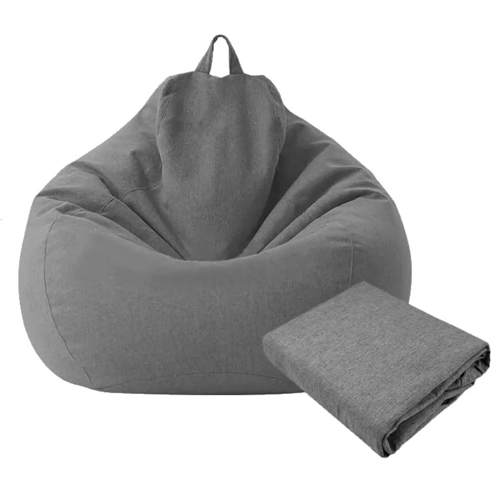 Lazy Sofa Cover Linen Lounger Seat Bean Bag Pouf Couch Tatami Living Room Furniture 85x105cm
Lazy Sofa Cover Linen Lounger Seat Bean Bag Pouf Couch Tatami Living Room Furniture 85x105cm