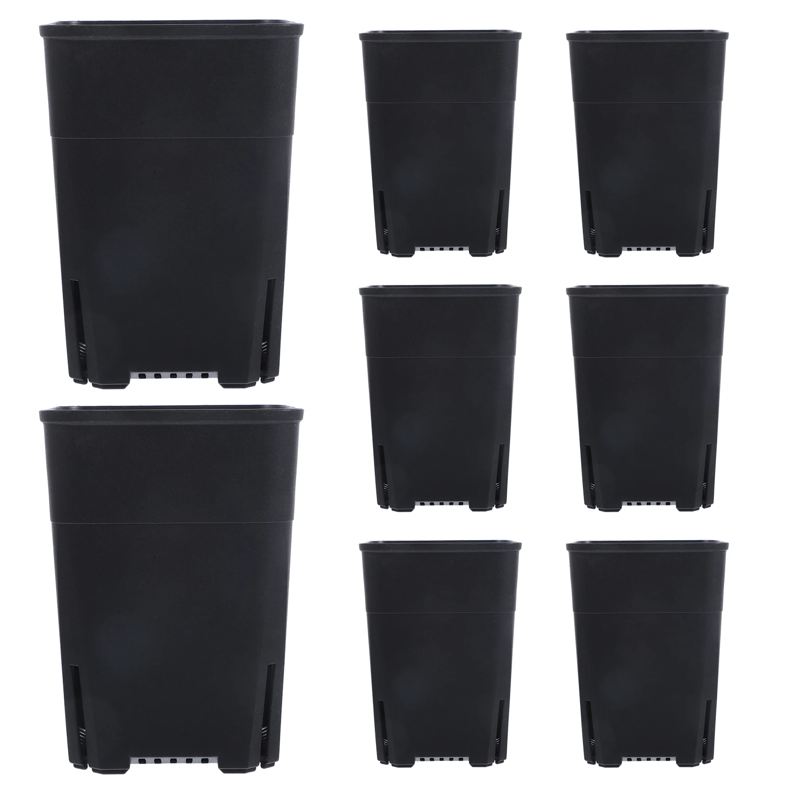 8 Pcs Root Control Flower Pots Square Plastic for Indoor Gardening Nursery Large Small Drainage Holes Succulents Plants
8 Pcs Root Control Flower Pots Square Plastic for Indoor Gardening Nursery Large Small Drainage Holes Succulents Plants
