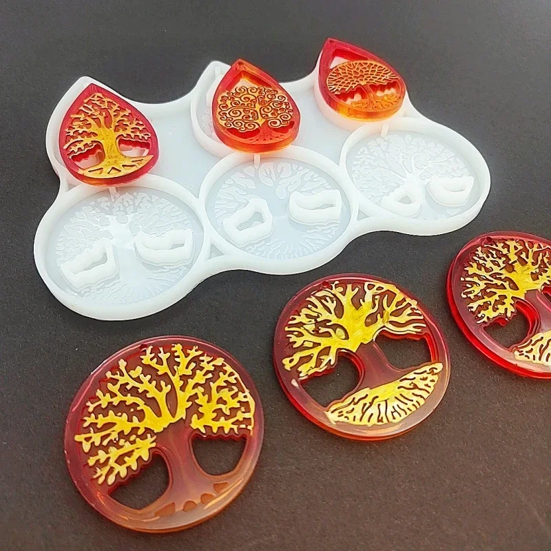 DIY Life Tree Keychain Mold Crystal Drop Earrings Making round Collection Craft Tool for Jewelry Making
DIY Life Tree Keychain Mold Crystal Drop Earrings Making round Collection Craft Tool for Jewelry Making