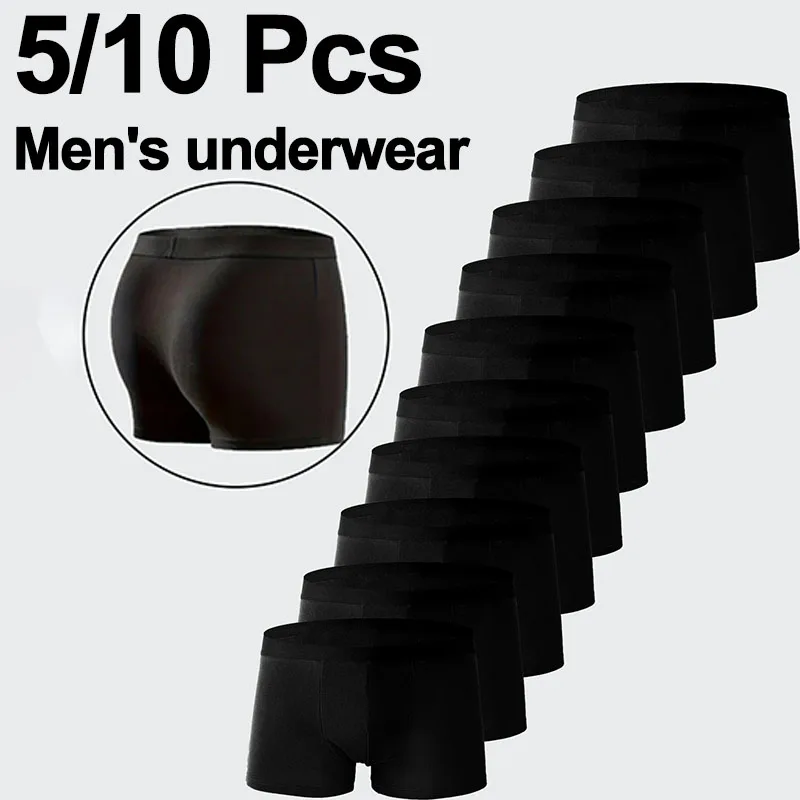 5/10PCS Men's Underwear Black Color Underpant High Stretch Boxer Shorts Sexy Men Panties Plus Size L-4XL Breathable Men Boxer
5/10PCS Men's Underwear Black Color Underpant High Stretch Boxer Shorts Sexy Men Panties Plus Size L-4XL Breathable Men Boxer