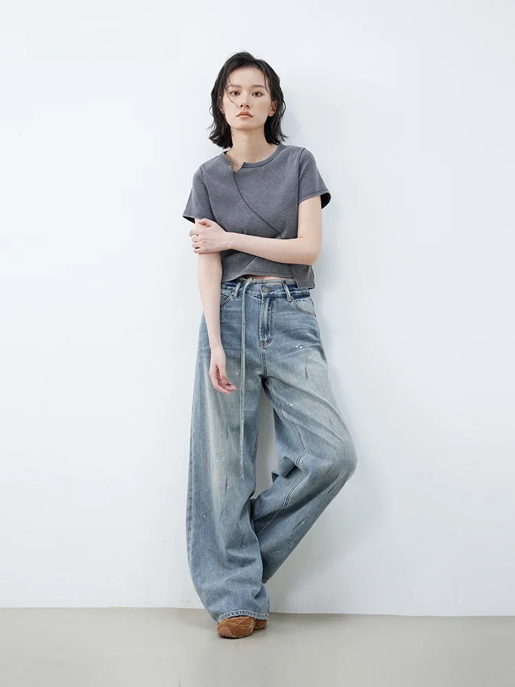 Slimming Straight Leg Jeans XMOOM2025 Summer New Style Cotton Elastic Denim Fabric with Waist Belt Fashionable Ladies Jeans
Slimming Straight Leg Jeans XMOOM2025 Summer New Style Cotton Elastic Denim Fabric with Waist Belt Fashionable Ladies Jeans