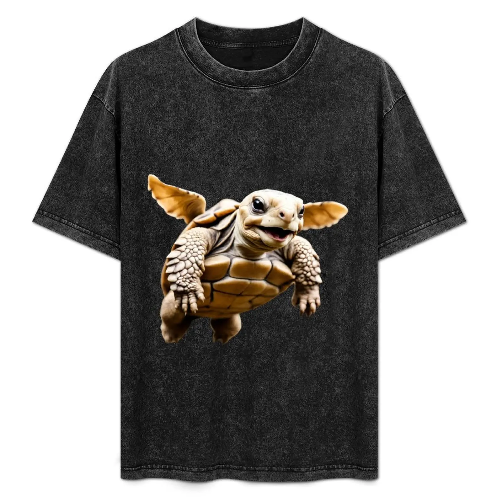 A Sulcata tortoise flies with a smiling face T-Shirt Casual Pattern Print Tee Shirt
A Sulcata tortoise flies with a smiling face T-Shirt Casual Pattern Print Tee Shirt