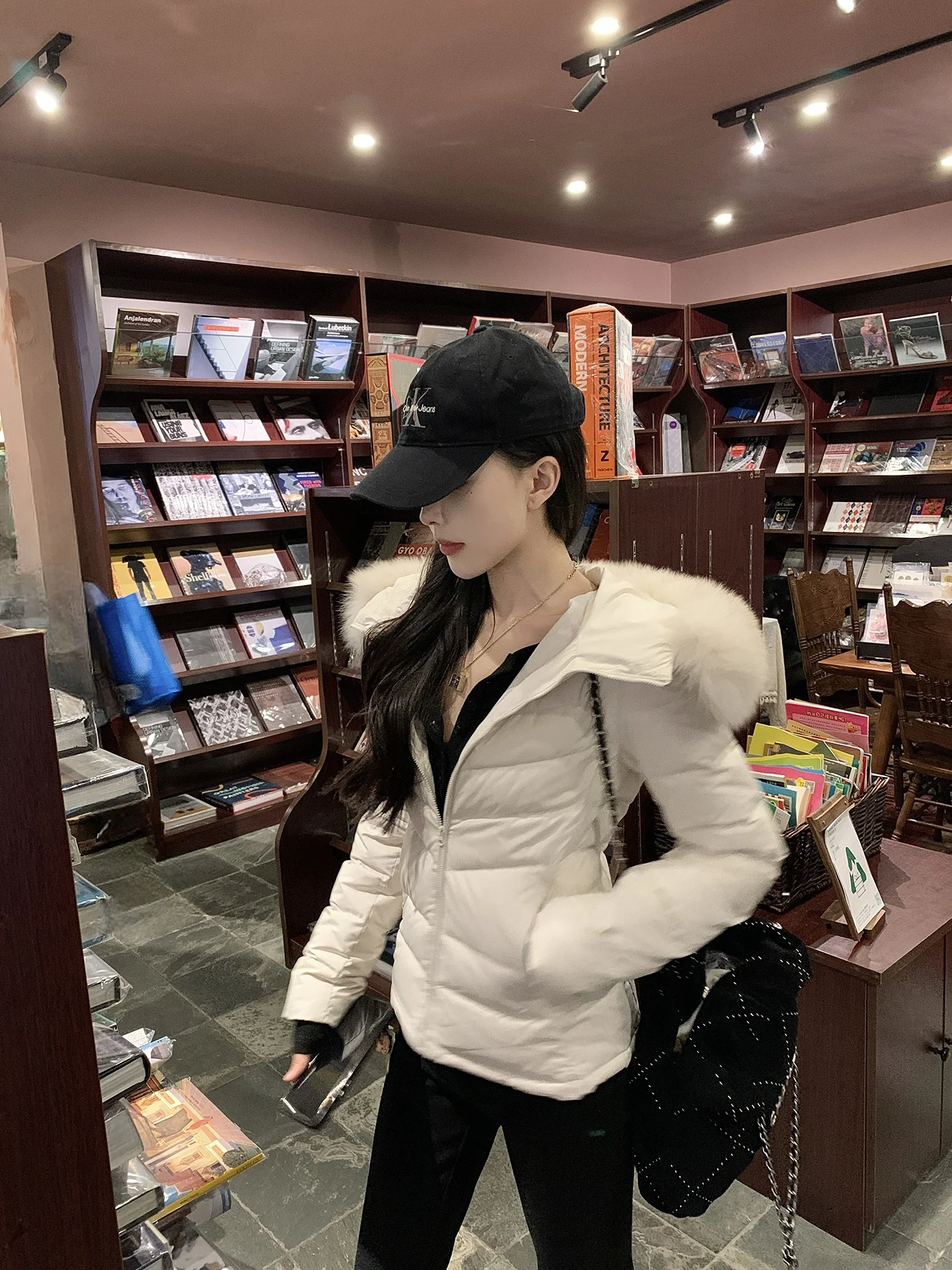 Women's ort Puffer Jaet Hooded Fur Collar 90 White Du down Slim Fit Casual Sle Polyester Fiber Winter Coat
Women's ort Puffer Jaet Hooded Fur Collar 90 White Du down Slim Fit Casual Sle Polyester Fiber Winter Coat
