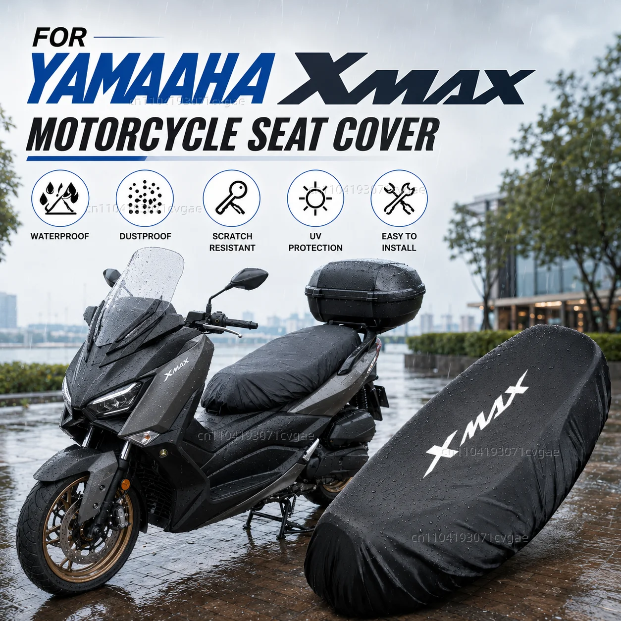 For YAMAHA XMAX300 XMAX400 XMAX X-MAX XMAX 125 XMAX250 XMAX 300 400 Motorcycle Rain Seat Cover Waterproof Saddle Cover Black 210
For YAMAHA XMAX300 XMAX400 XMAX X-MAX XMAX 125 XMAX250 XMAX 300 400 Motorcycle Rain Seat Cover Waterproof Saddle Cover Black 210