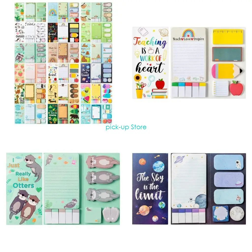 Q5WA 800 Sheets Cartoon Sticky Notes Index Tabs Self-Adhesive Note Reminder on Notebook Planner Fridges Calendar Computer Mug
Q5WA 800 Sheets Cartoon Sticky Notes Index Tabs Self-Adhesive Note Reminder on Notebook Planner Fridges Calendar Computer Mug