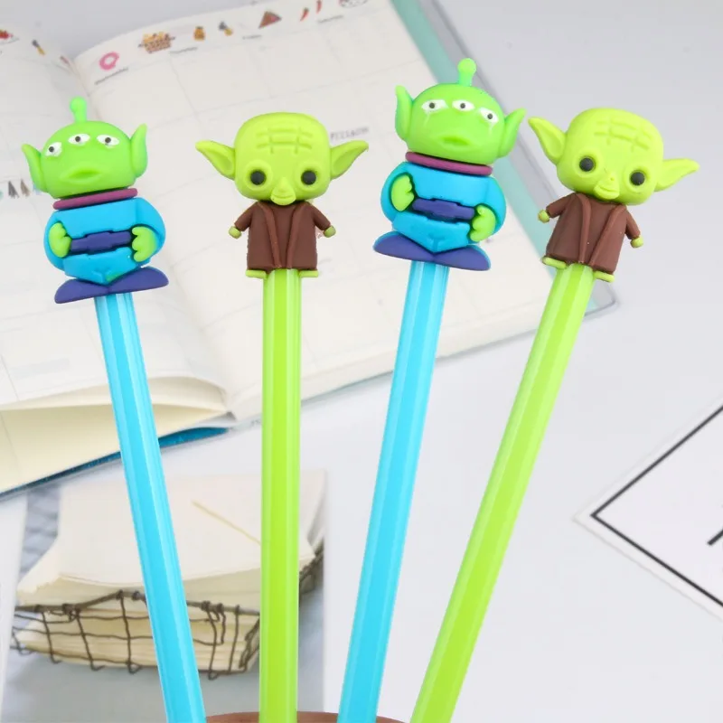 4pcs Star Wars Black 0.5mm Gel Pen for Students Anime Cartoon Fashion Sign Pen Creative Learning Stationery Exam work pen gifts
4pcs Star Wars Black 0.5mm Gel Pen for Students Anime Cartoon Fashion Sign Pen Creative Learning Stationery Exam work pen gifts