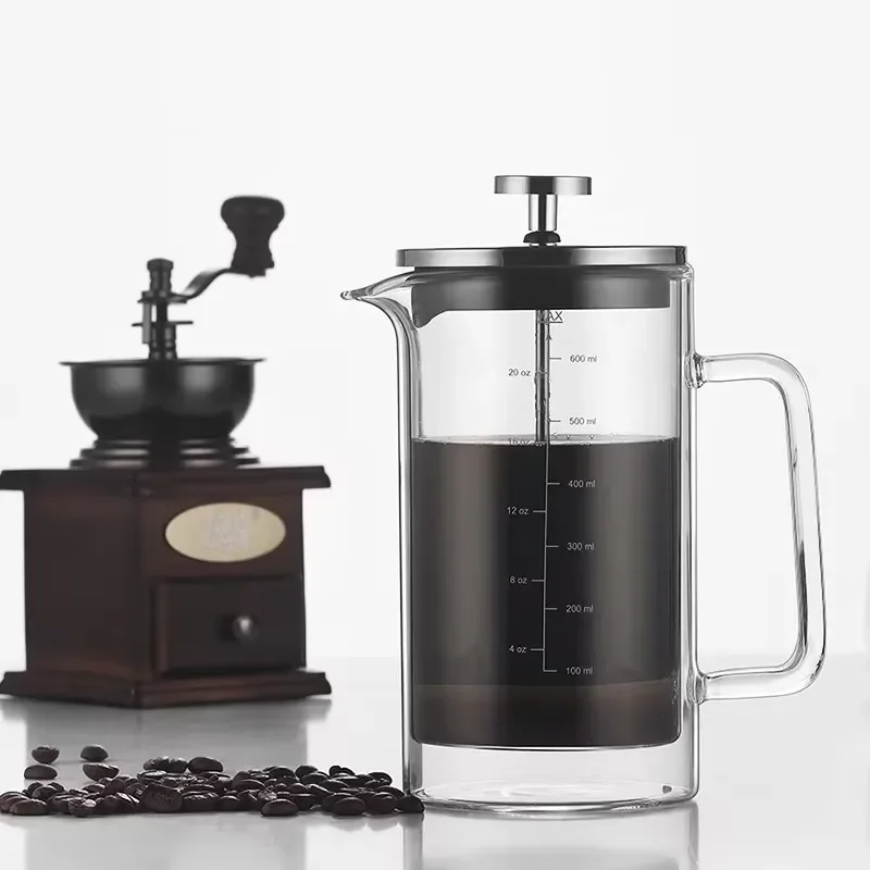 Pressure Pot Heat-resistant Double-layer Coffee Pot Insulation Coffee Appliance Household Filter Sharing Pressure Pot
Pressure Pot Heat-resistant Double-layer Coffee Pot Insulation Coffee Appliance Household Filter Sharing Pressure Pot