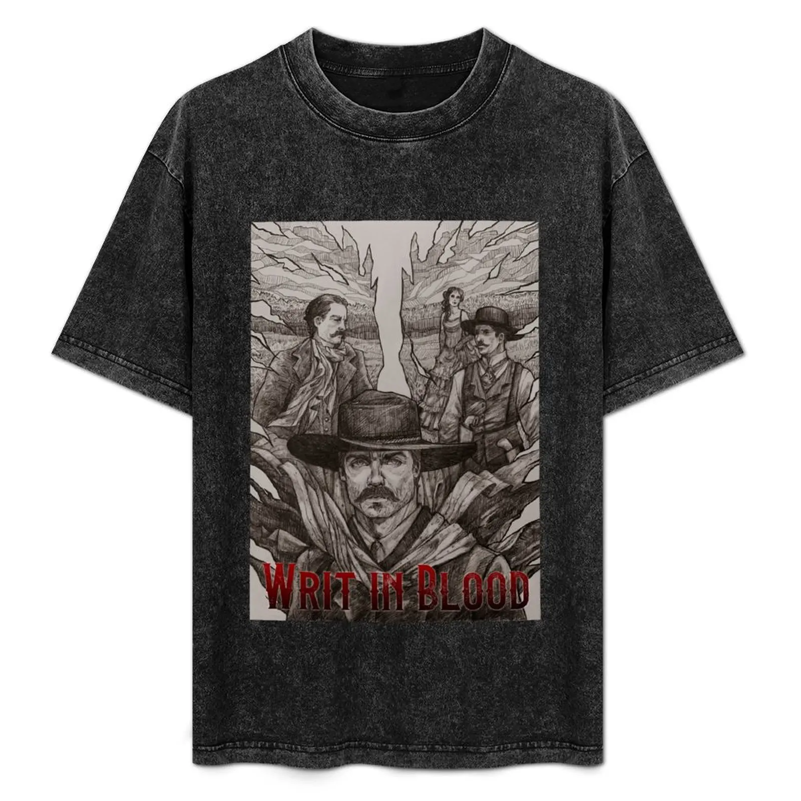 Writ in Blood - Front Cover T-Shirt man clothes oversized Luxury man street wear mens cotton t shirts 
Writ in Blood - Front Cover T-Shirt man clothes oversized Luxury man street wear mens cotton t shirts