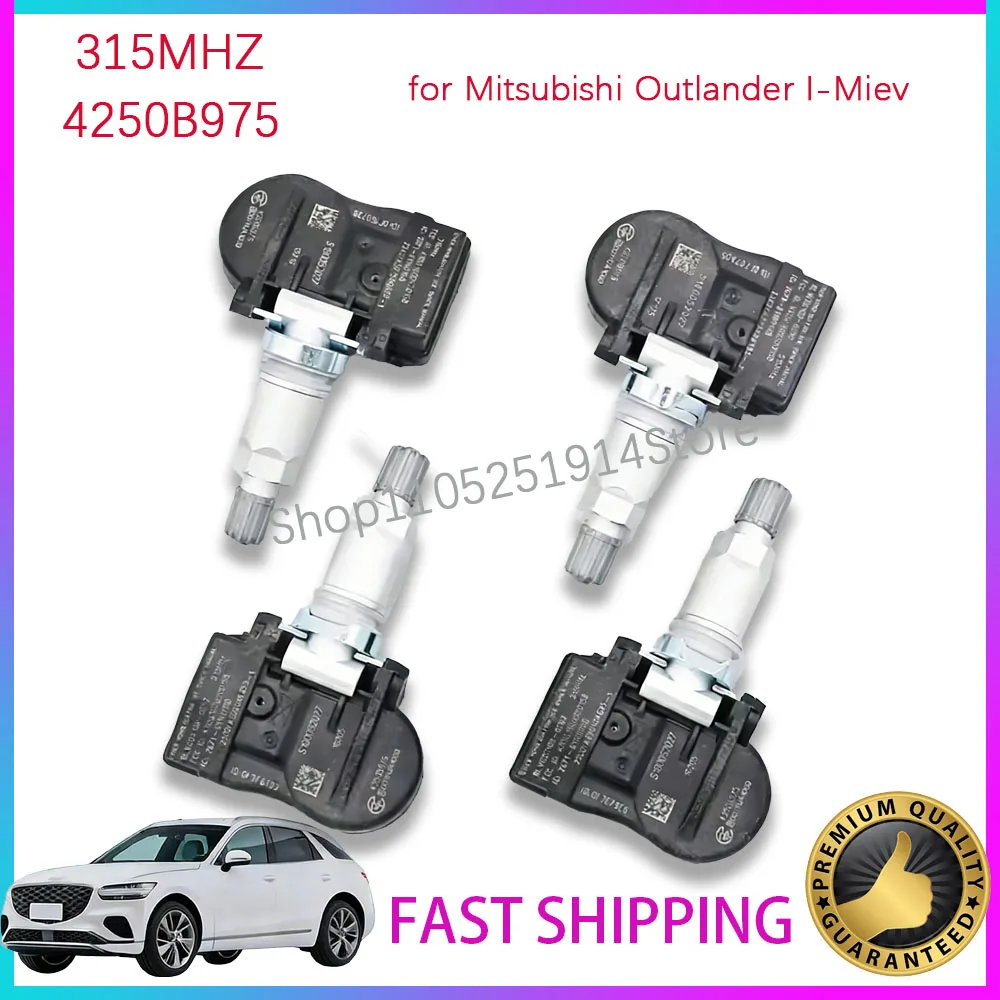 SET of 4 315MHz 4250B975 Tire Pressure Sensor TPMS for Mitsubishi Outlander I-Miev Lancer Mirage 2011 2013 2016 2017
SET of 4 315MHz 4250B975 Tire Pressure Sensor TPMS for Mitsubishi Outlander I-Miev Lancer Mirage 2011 2013 2016 2017