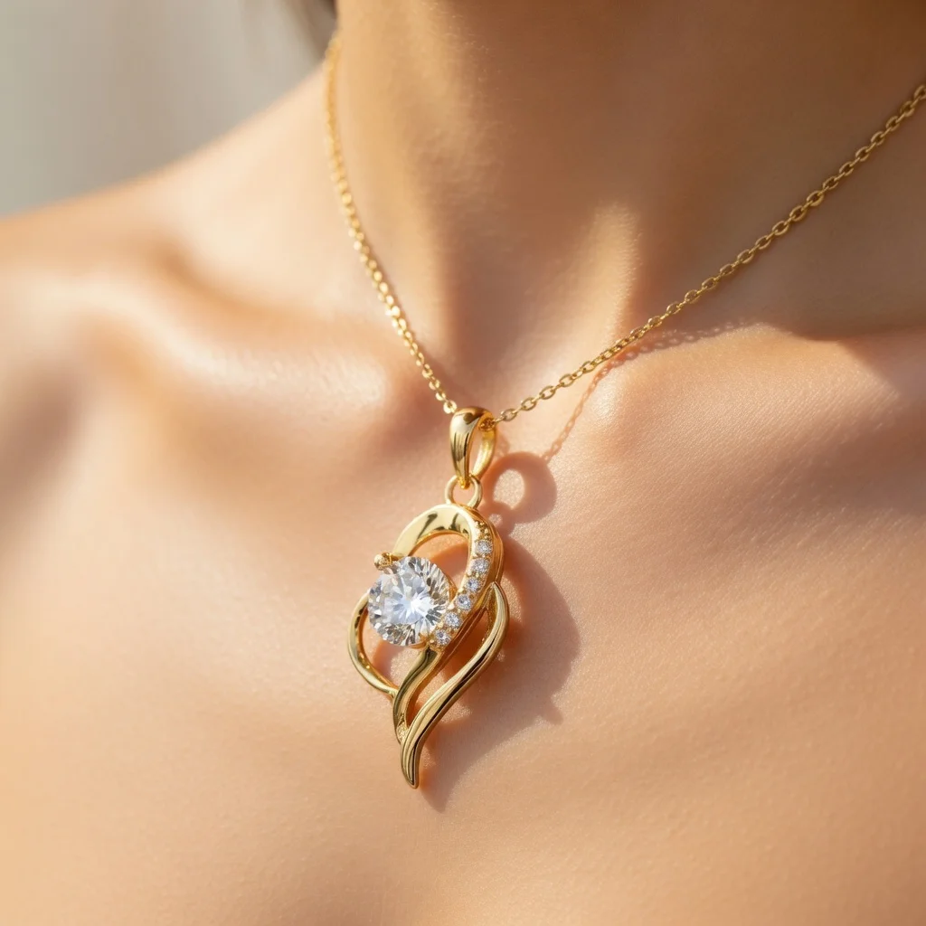 Luxury 18K Gold Moissanite Swirl Pendant Necklace for Women Irregular Clavicle Chain Heart Dainty Pendant Sparkling Jewelry
Luxury 18K Gold Moissanite Swirl Pendant Necklace for Women Irregular Clavicle Chain Heart Dainty Pendant Sparkling Jewelry