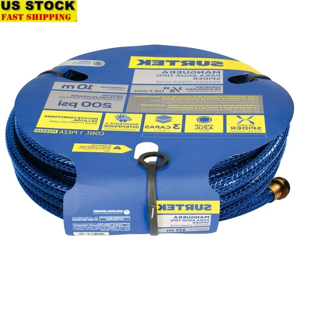 Durable Spider Garden Hose 1/2 Inch 15m Reel High Burst Resistance Plastic Connector Home Commercial Use Weather Resistant
Durable Spider Garden Hose 1/2 Inch 15m Reel High Burst Resistance Plastic Connector Home Commercial Use Weather Resistant